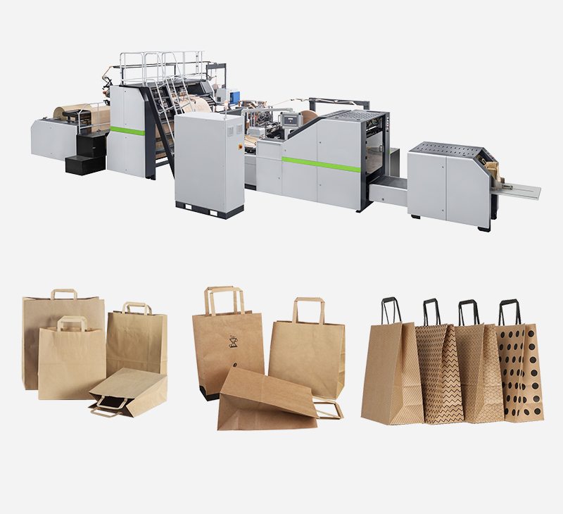 RKHF-330F Full automatic paper bag machine with flat handle