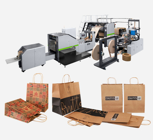 Automatic Kraft Food Paper Bag Machine with Twisted Handle